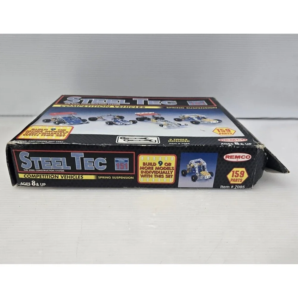 Remco Steel Tec Competition Vehicles Construction System Set 7085 Incomplete Vtg